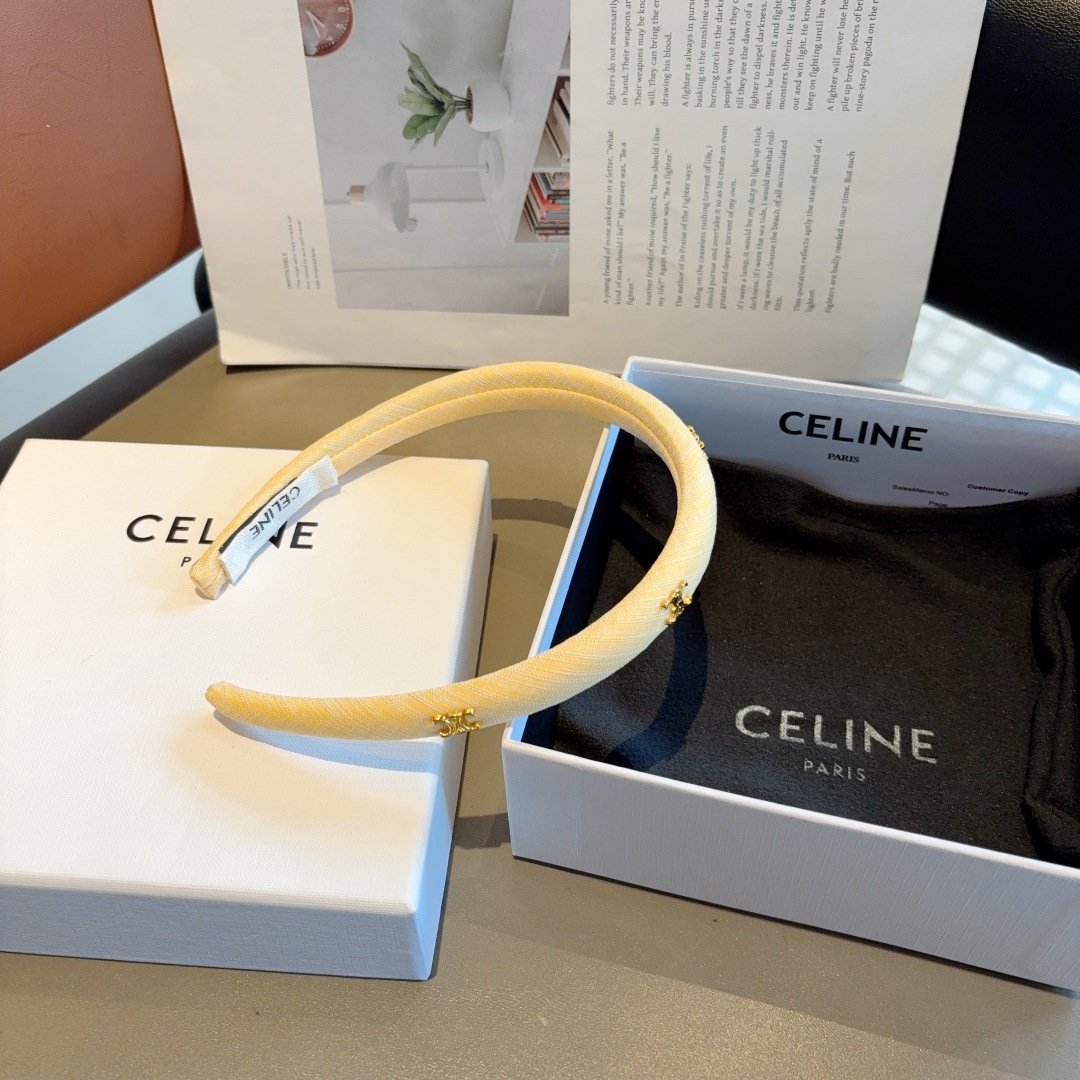 配包装
CELINE（赛琳）时尚网红新款发箍，显脸小头箍 佩戴舒适无压力，高级感外出非常时尚百搭