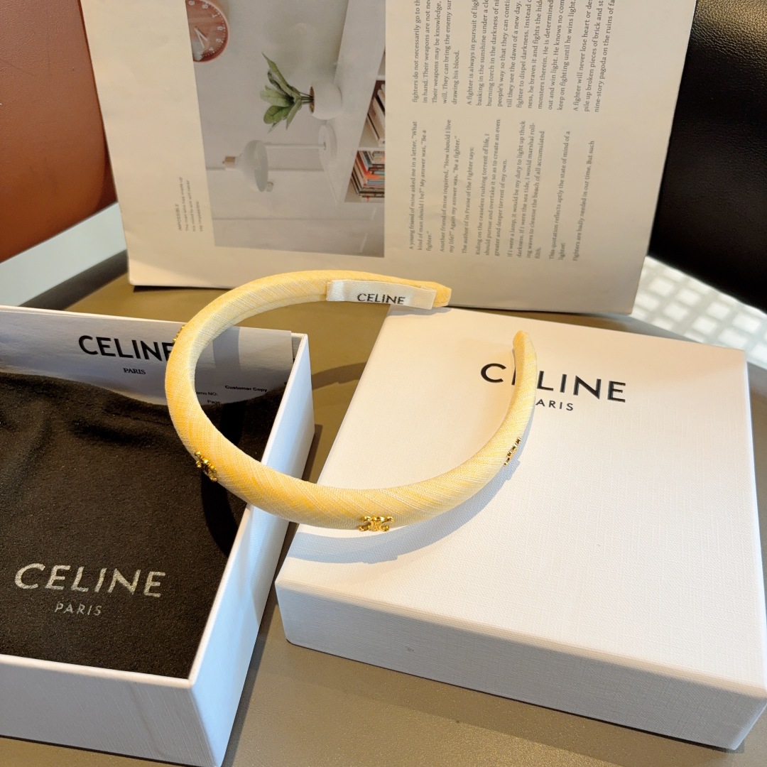 配包装
CELINE（赛琳）时尚网红新款发箍，显脸小头箍 佩戴舒适无压力，高级感外出非常时尚百搭