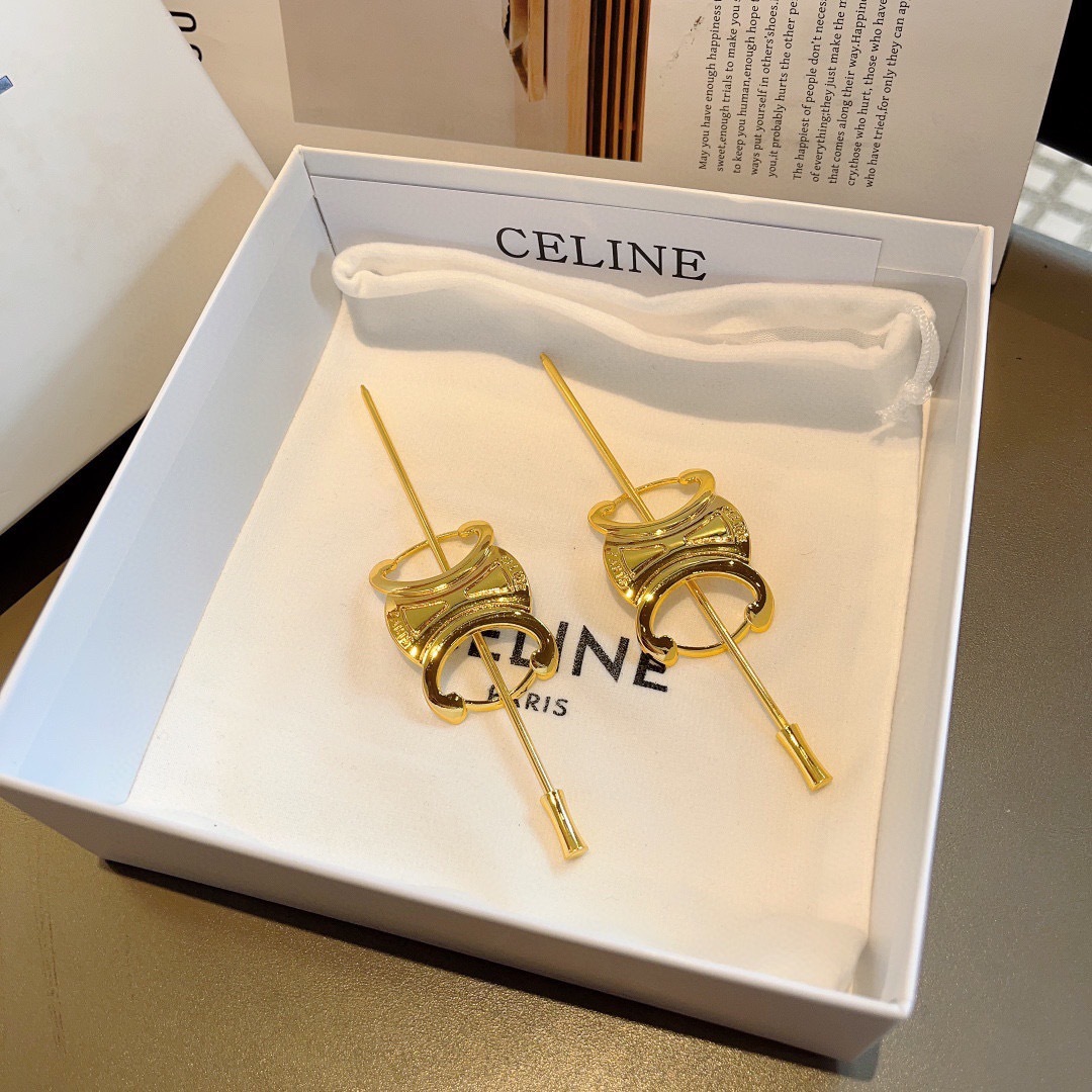 配包装
CELINE（赛琳）凯旋门法式宫廷风复古时髦发簪，佩戴舒适无压力，造型搭配必备！非常时尚百搭！女