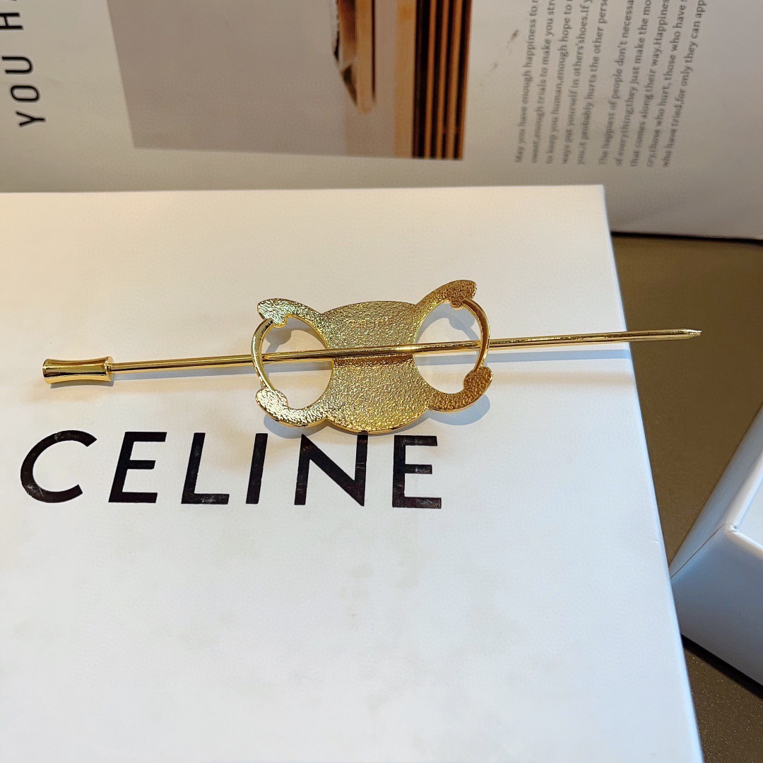 配包装
CELINE（赛琳）凯旋门法式宫廷风复古时髦发簪，佩戴舒适无压力，造型搭配必备！非常时尚百搭！女