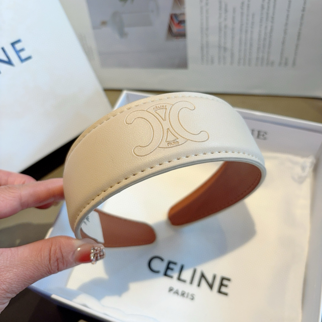 配包装
CELINE（赛琳）高版本新款韩版字母羊皮发箍，佩戴舒适无压力，造型搭配必备！时尚外出百搭款发饰