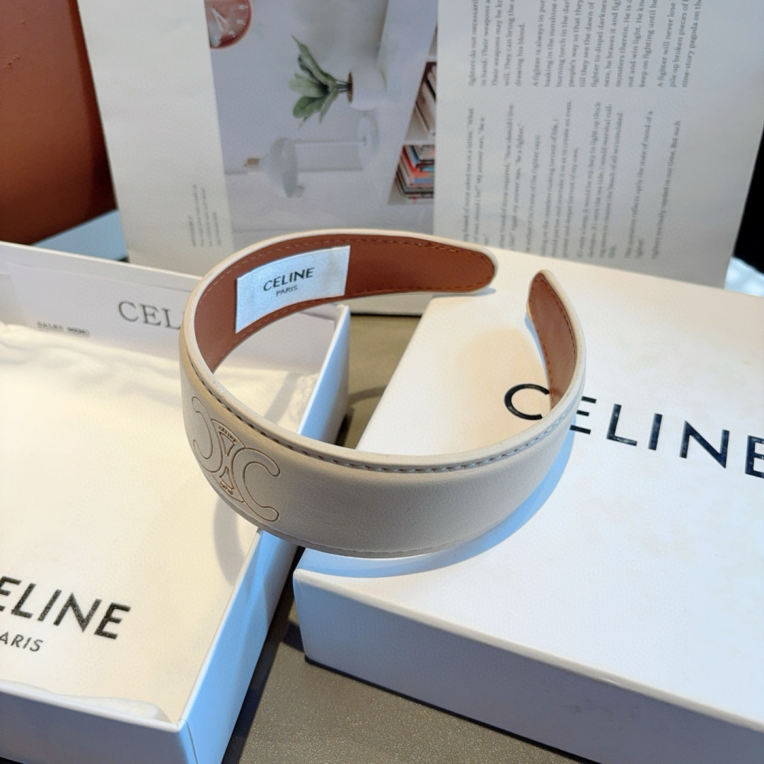 配包装
CELINE（赛琳）高版本新款韩版字母羊皮发箍，佩戴舒适无压力，造型搭配必备！时尚外出百搭款发饰