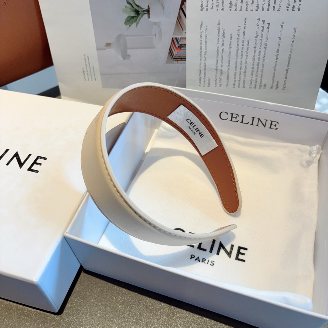 配包装CELINE（赛琳）高版本新款韩版字母羊皮发箍，佩戴舒适无压力，造型搭配必备！时尚外出百搭款发饰！