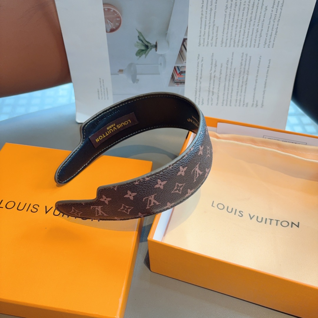 配包装路易威登 LV 超火爆官网新款老花发箍 头箍