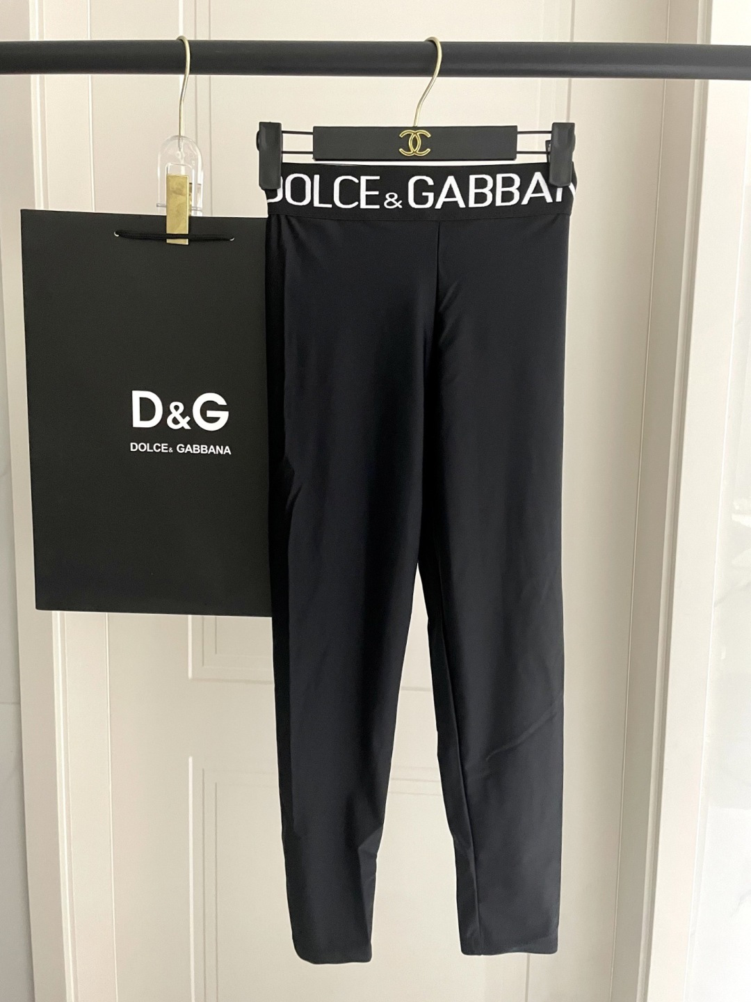 DG新款紧身运动套装 高弹力修身长袖紧身衣上衣+松紧腰打底裤，瑜伽套装码数：SML Xl