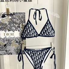 Dior比基尼👙刺绣小蜜蜂 经典字母印花 拿捏度假氛围感 满印字母印花 度假高级感密码 Dio Dior比基尼👙刺绣小蜜蜂 经典字母印花 拿捏度假氛围感 满印字母印花 度假高级感密码 Dio