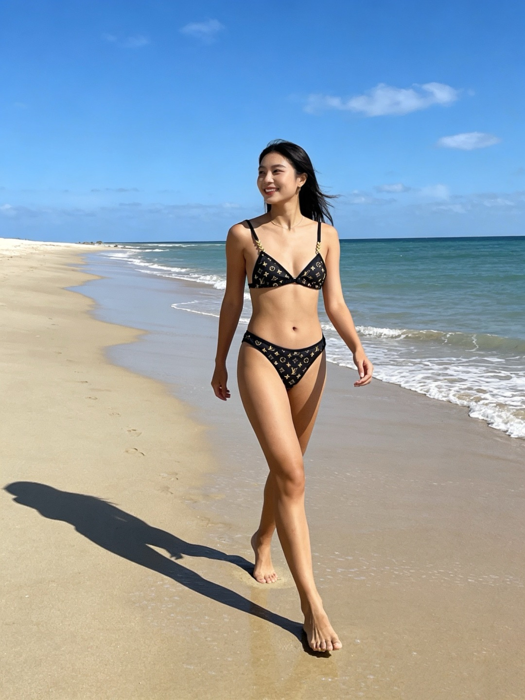 Lv比基尼😍🥰适合多种场景的游泳衣🏊‍♀️海边 游泳池 温泉 水上乐园 漂流都可以😌内搭也完全可以 连体