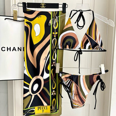 Pucci新款比基尼➕纱裙 时尚潮流款 😍🥰适合多种场景的游泳衣🏊♀️海边 游泳池 温泉 水上乐园 漂 Pucci新款比基尼➕纱裙 时尚潮流款 😍🥰适合多种场景的游泳衣🏊♀️海边 游泳池 温泉 水上乐园 漂