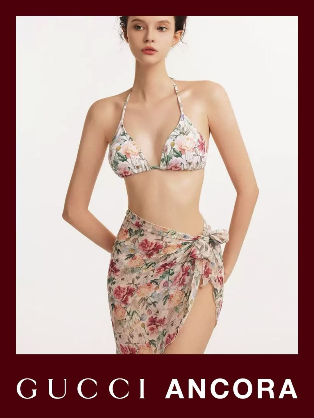 NO:942301,Gucci's new bikini draped long-sleeved swimsuit suitable for a variety of scenes♀The beach, swimming pool, hot spring, water park, rafting, can be worn inside or outside. The fabric is breathable and comfortable. The quick-drying and elastic swimsuit is more skin-friendly and easy to clean. Size S M L19860909Gucci新款比基尼披纱长袖 适合多种场景的游泳衣♀海边 游泳池 温泉 水上乐园 漂流都可以内搭外穿也完全可以 面料透气舒适.速干弹性的游泳衣更加帖肤易清洗 码数S M L Xl泳衣泳裤比基尼,泳衣，泳裤，比基尼,gucci,swimsuits,bikinis,accessory