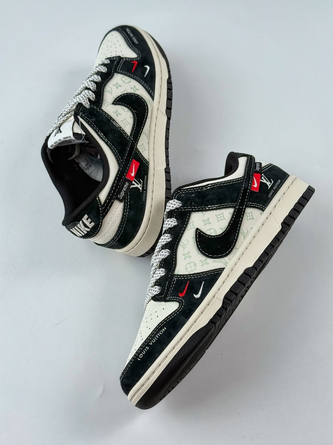 Nike SB Dunk Low x Louis Vuitton 黑白双小勾满天星 CX5050-Y12