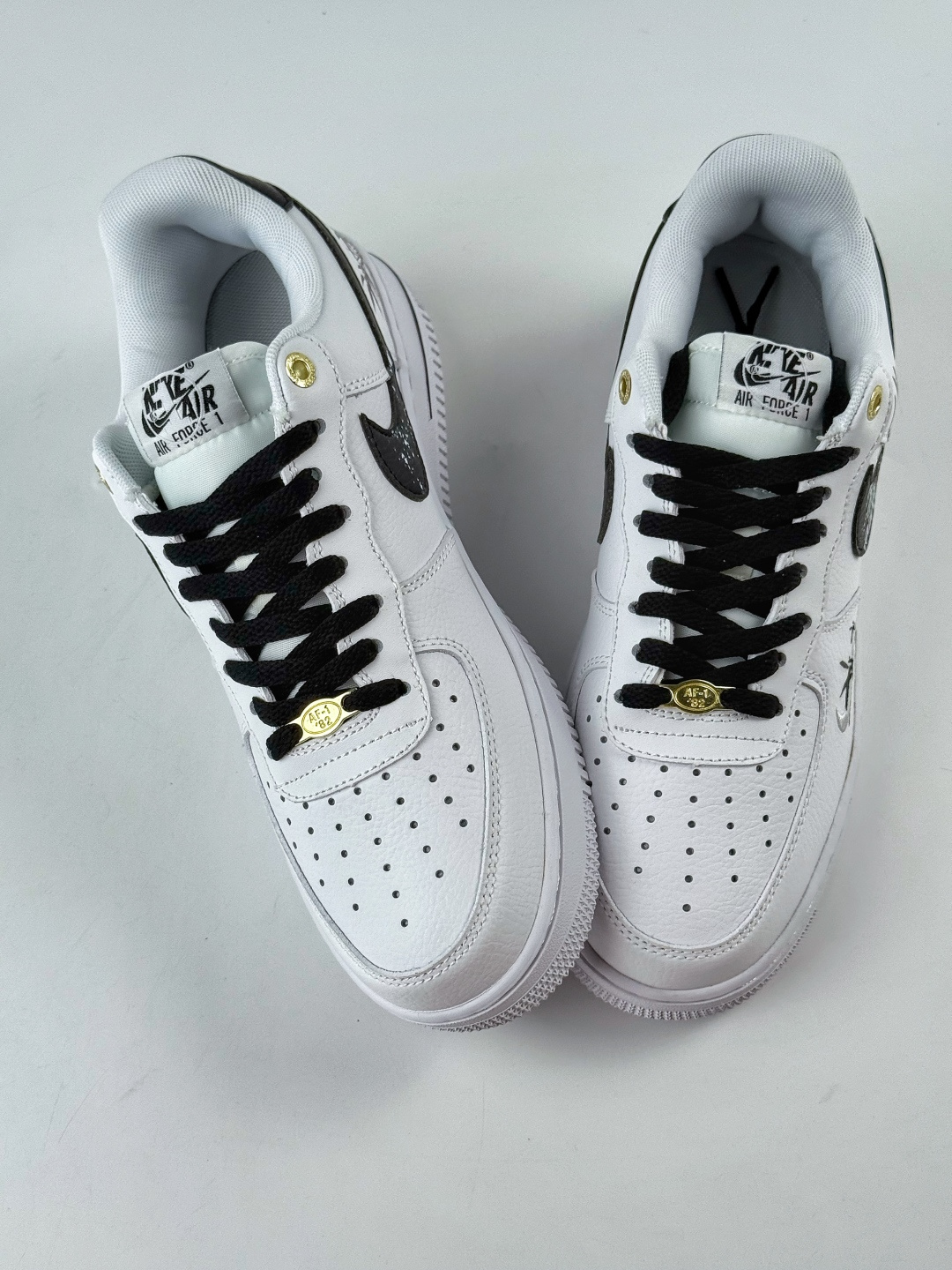 180 Nike Air Force 1 Low 07 水墨竹叶 白黑 DQ7658-100