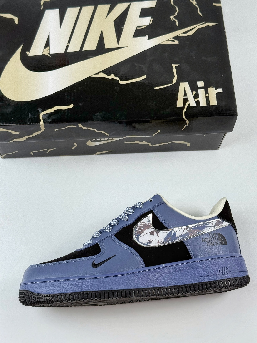 210 Nike Air Force 1 Low 07 x The North Face 蓝黑小勾满天星 KJ1688-018