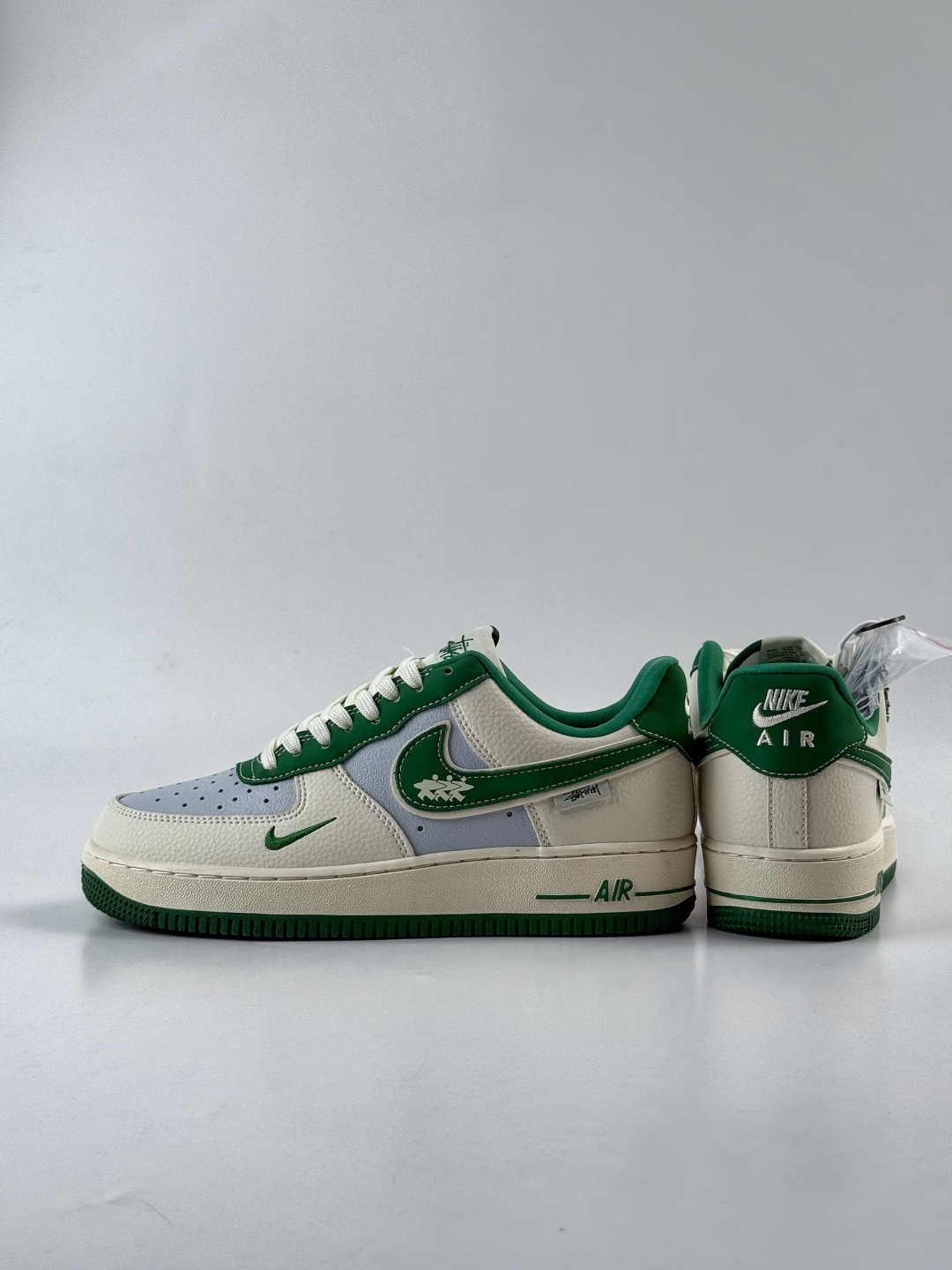 220 Nike Air Force 1 Low 07 x Stussy 白灰绿小勾 DD1982-305