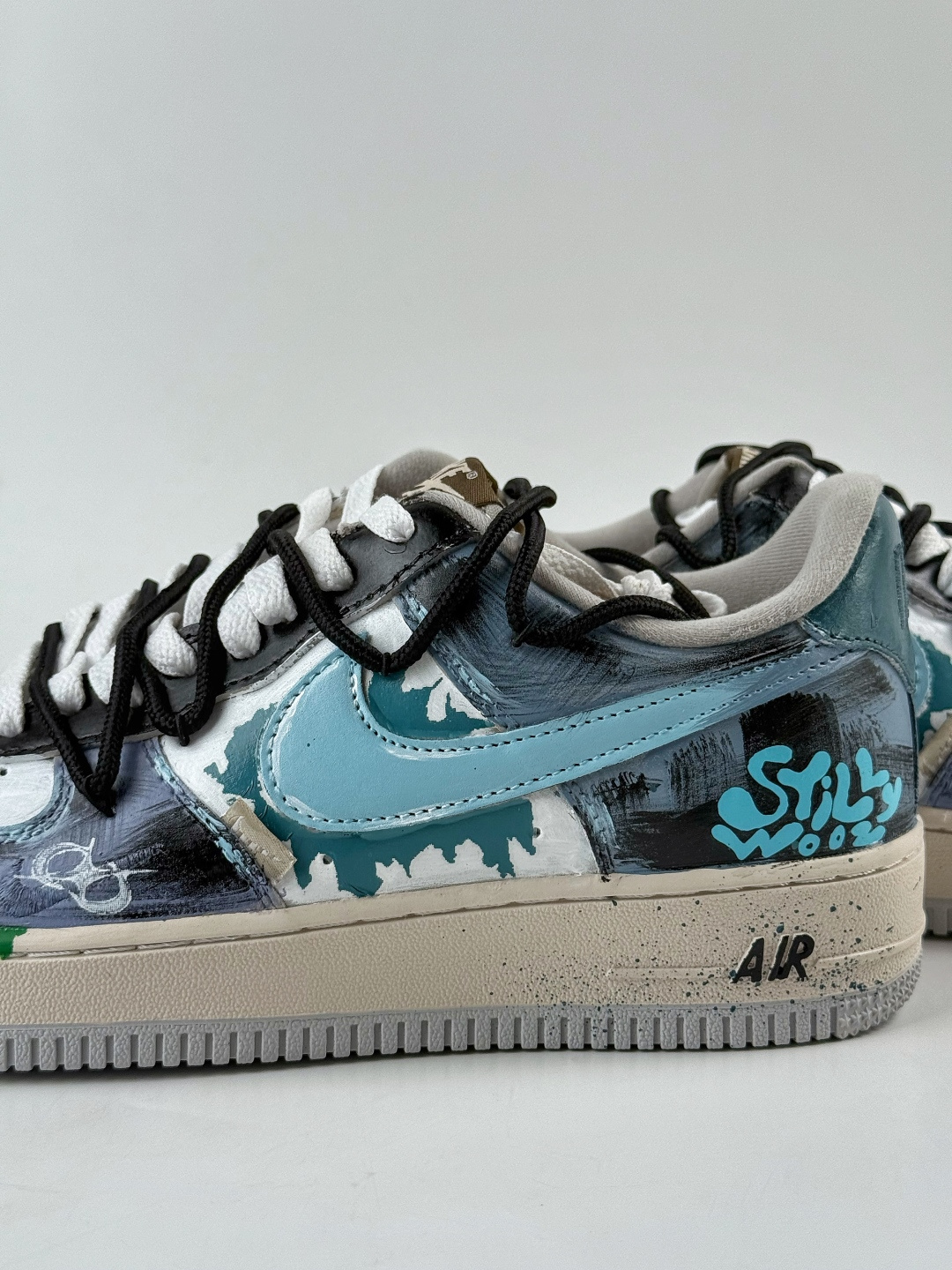 220 Nike Air Force 1 Low 07 蓝白涂鸦绑带 XL2312-101