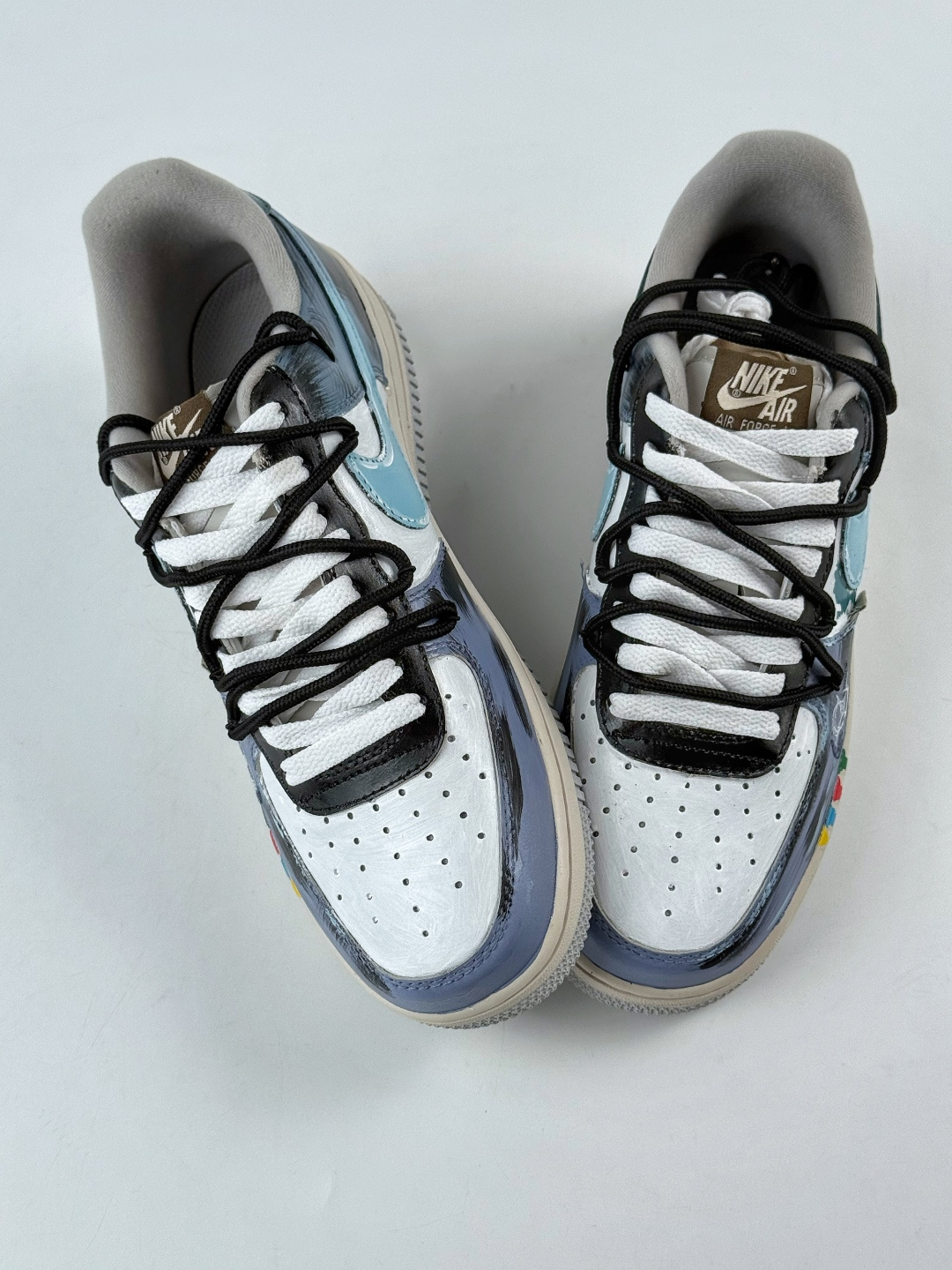 220 Nike Air Force 1 Low 07 蓝白涂鸦绑带 XL2312-101