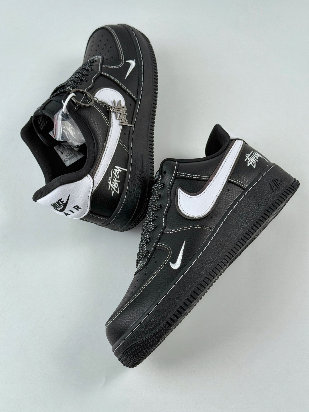 210 Nike Air Force 1 Low 07 x Stussy 黑白小勾满天星 DD1982-317