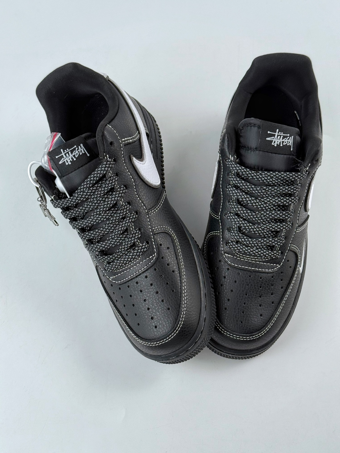 210 Nike Air Force 1 Low 07 x Stussy 黑白小勾满天星 DD1982-317
