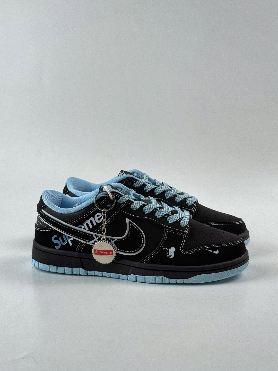 230 Nike SB Dunk Low x superme 黑蓝小勾满天星 KK1333-050