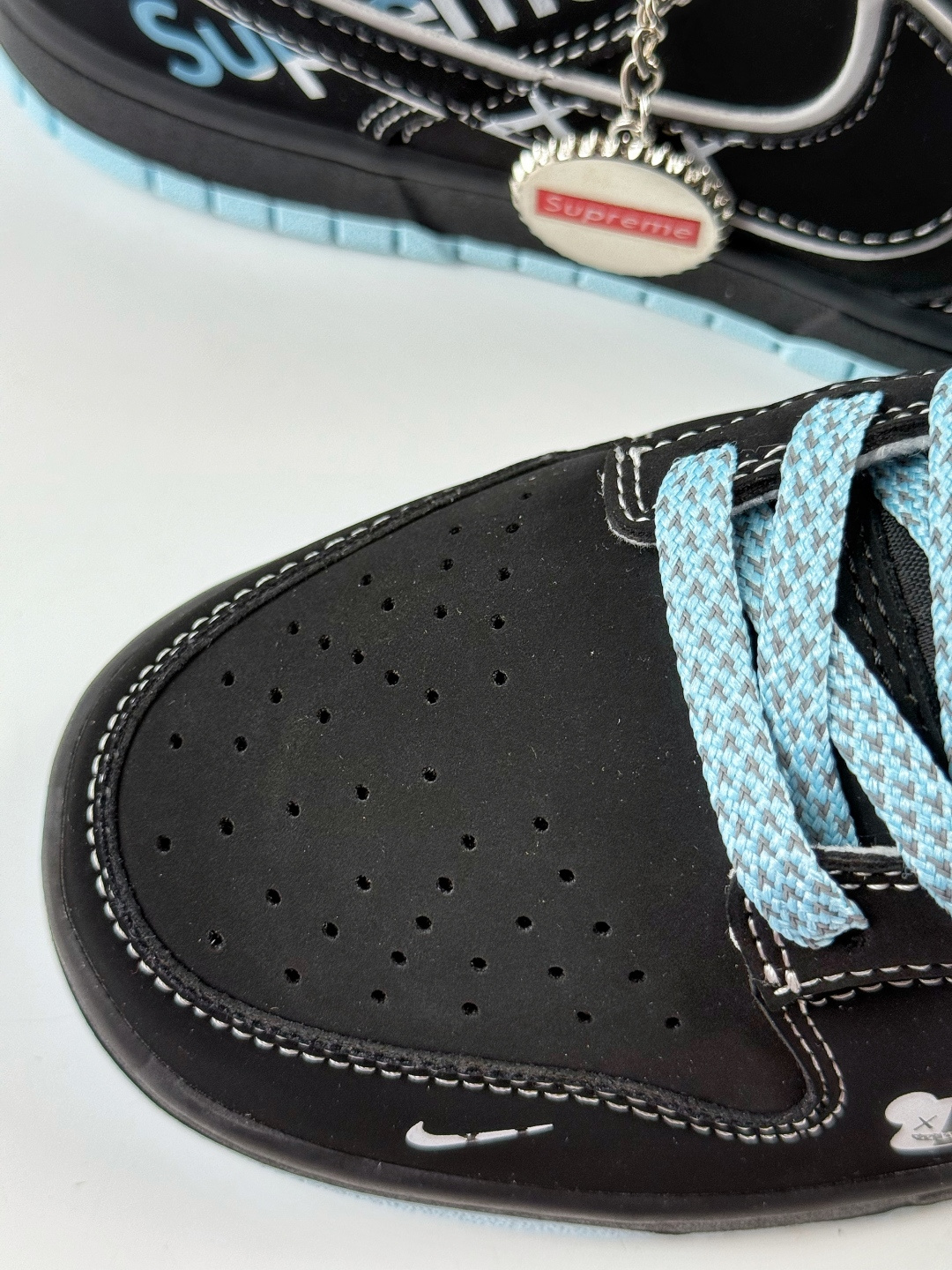 230 Nike SB Dunk Low x superme 黑蓝小勾满天星 KK1333-050