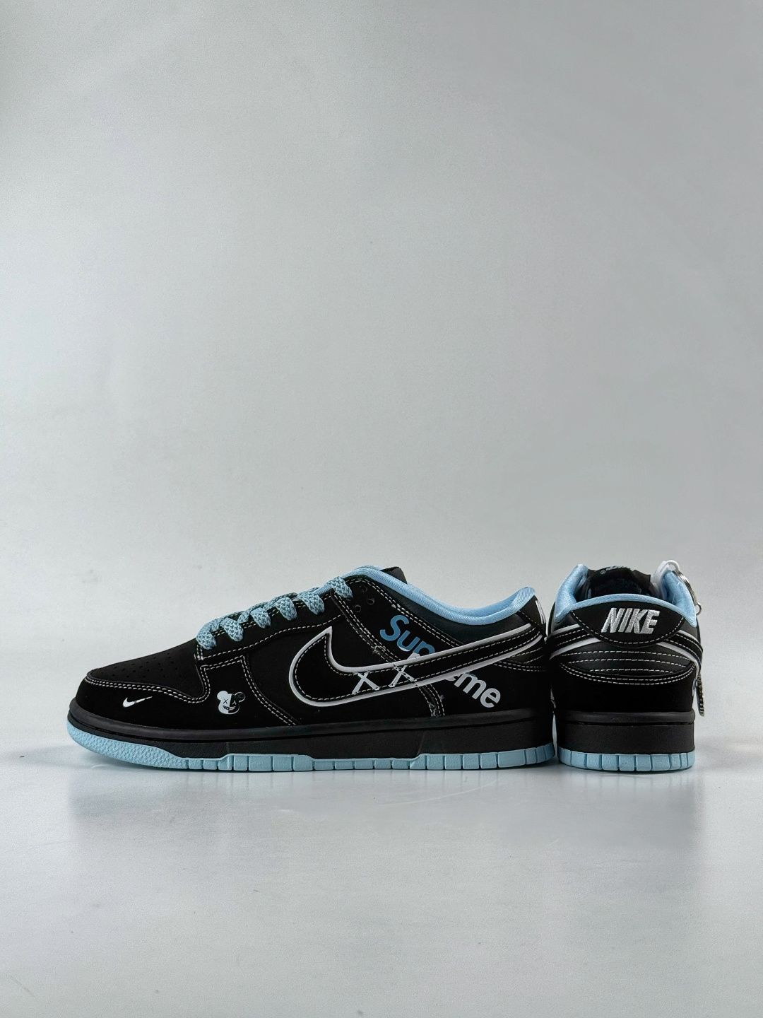 230 Nike SB Dunk Low x superme 黑蓝小勾满天星 KK1333-050