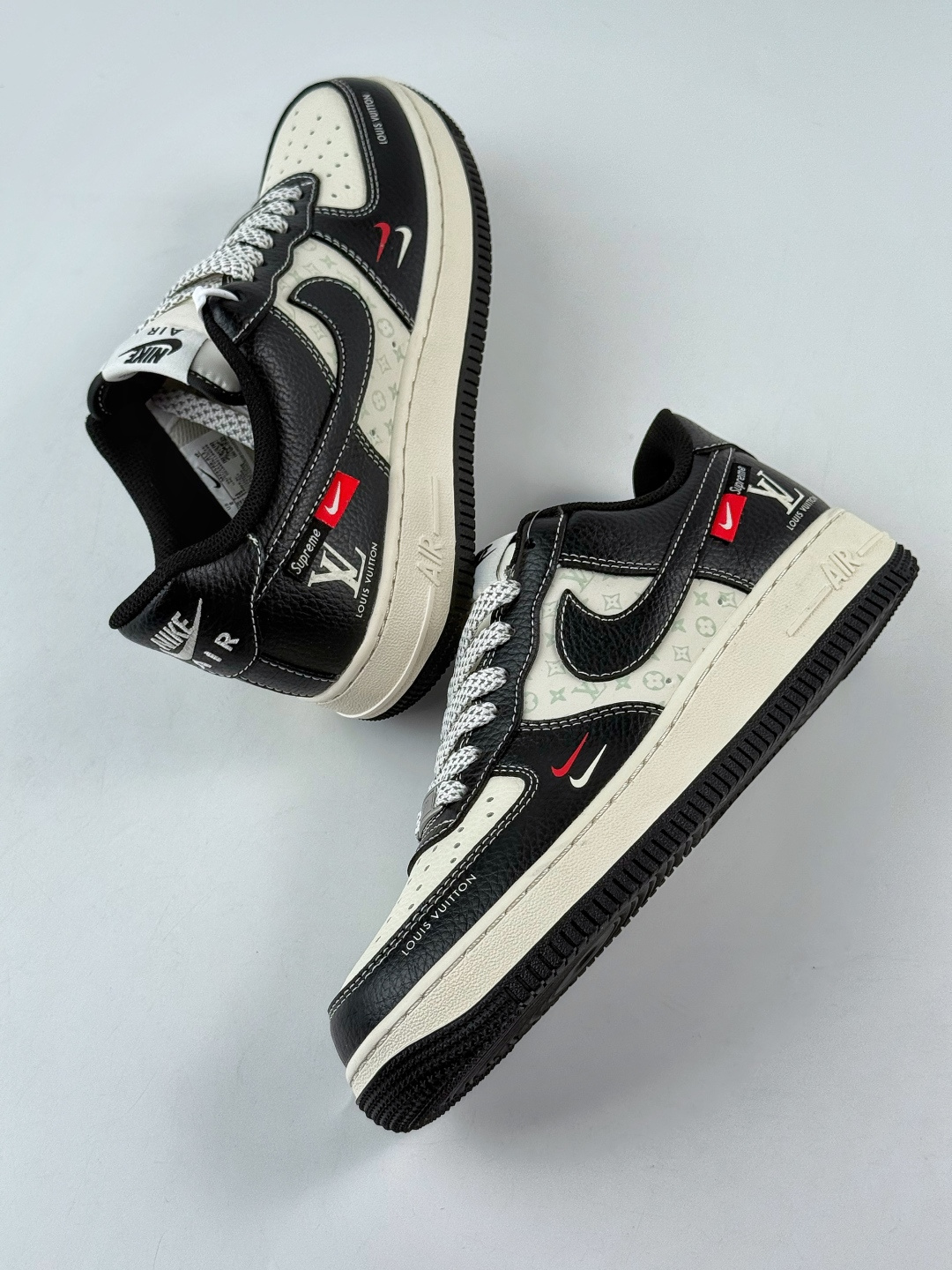 210 Nike Air Force 1 Low 07 x Louis Vuitton 黑白双小勾满天星 MZ9588-813