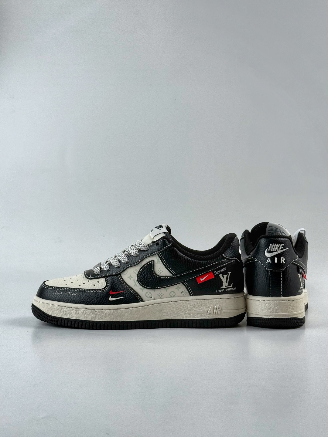 210 Nike Air Force 1 Low 07 x Louis Vuitton 黑白双小勾满天星 MZ9588-813