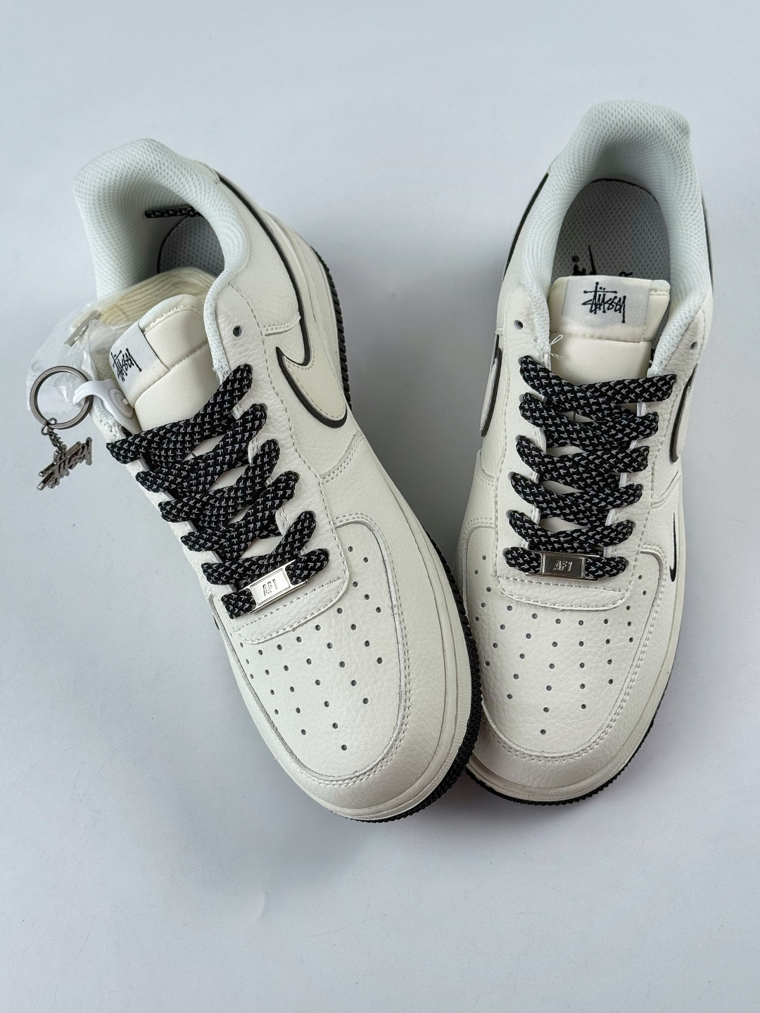 220 Nike Air Force 1 Low 07 x Stussy 白黑小勾满天星 CS5288-046