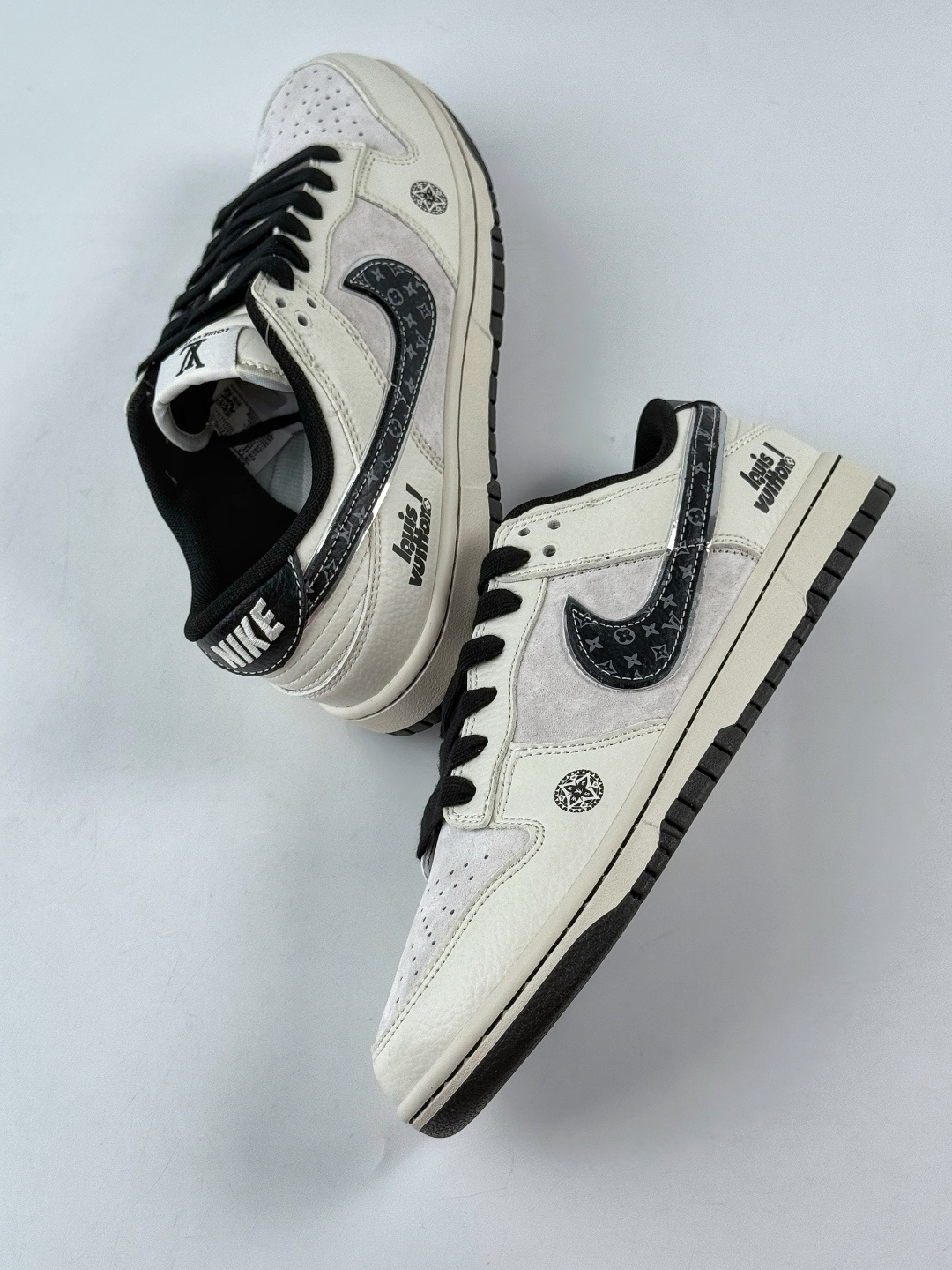 210 Nike SB Dunk Low x Louis Vuitton 白灰黑 HS2506-215