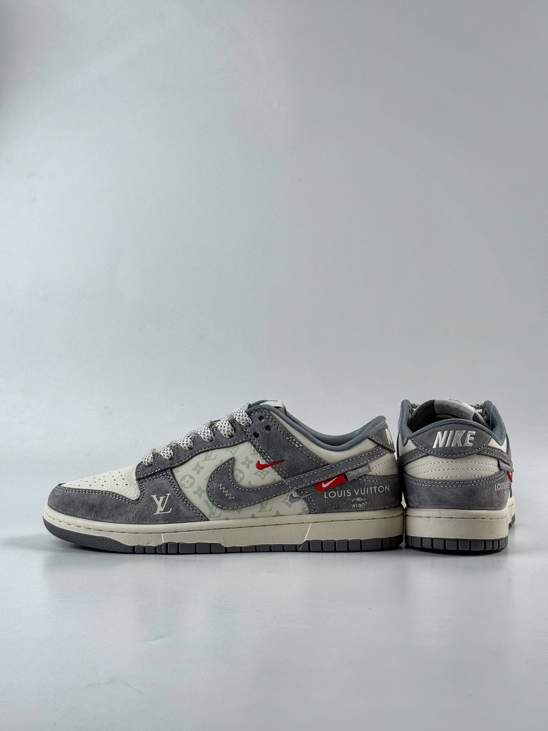 Nike SB Dunk Low x Louis Vuitton 灰白双小勾满天星 CX5050-Y13