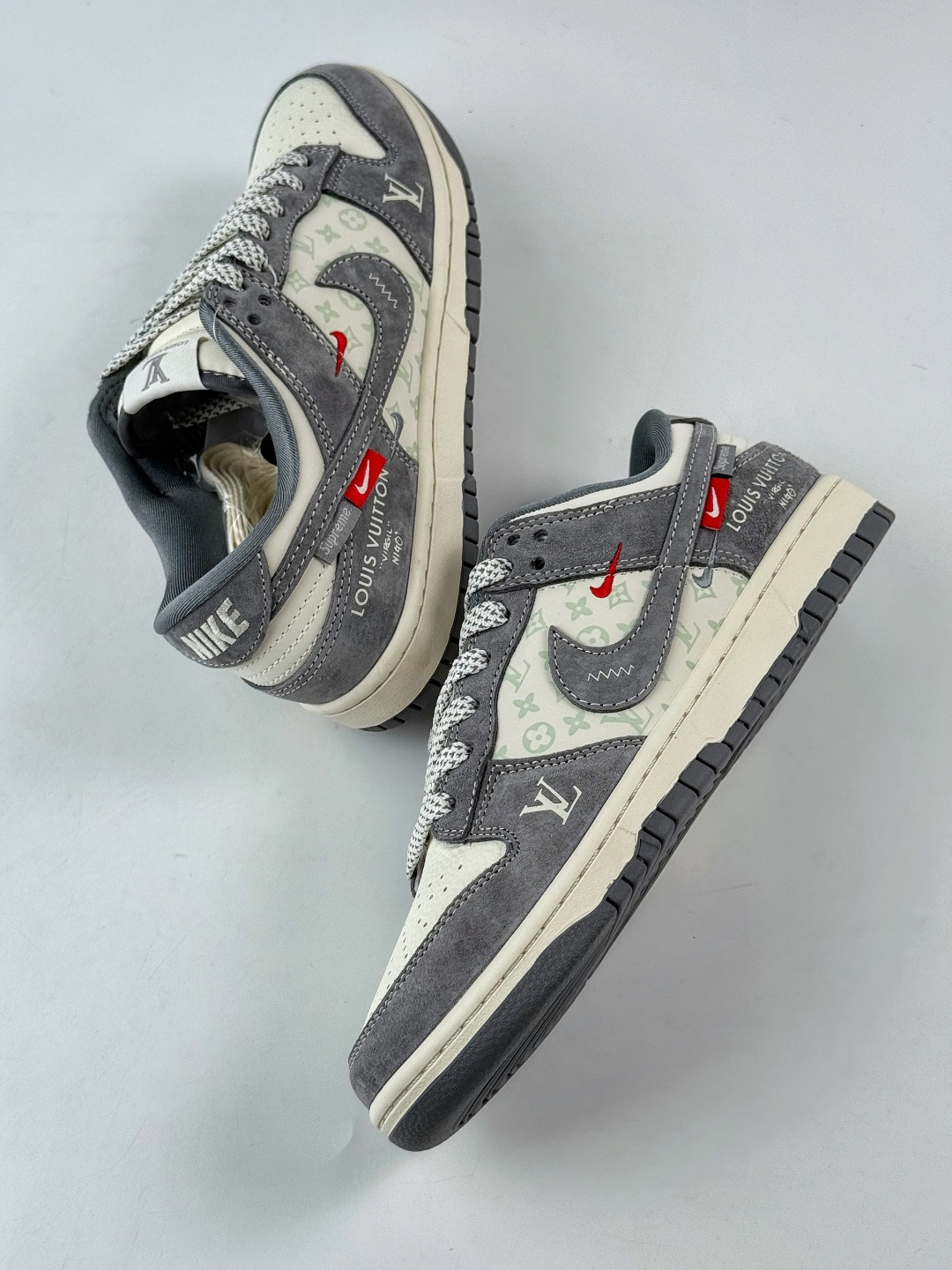 Nike SB Dunk Low x Louis Vuitton 灰白双小勾满天星 CX5050-Y13