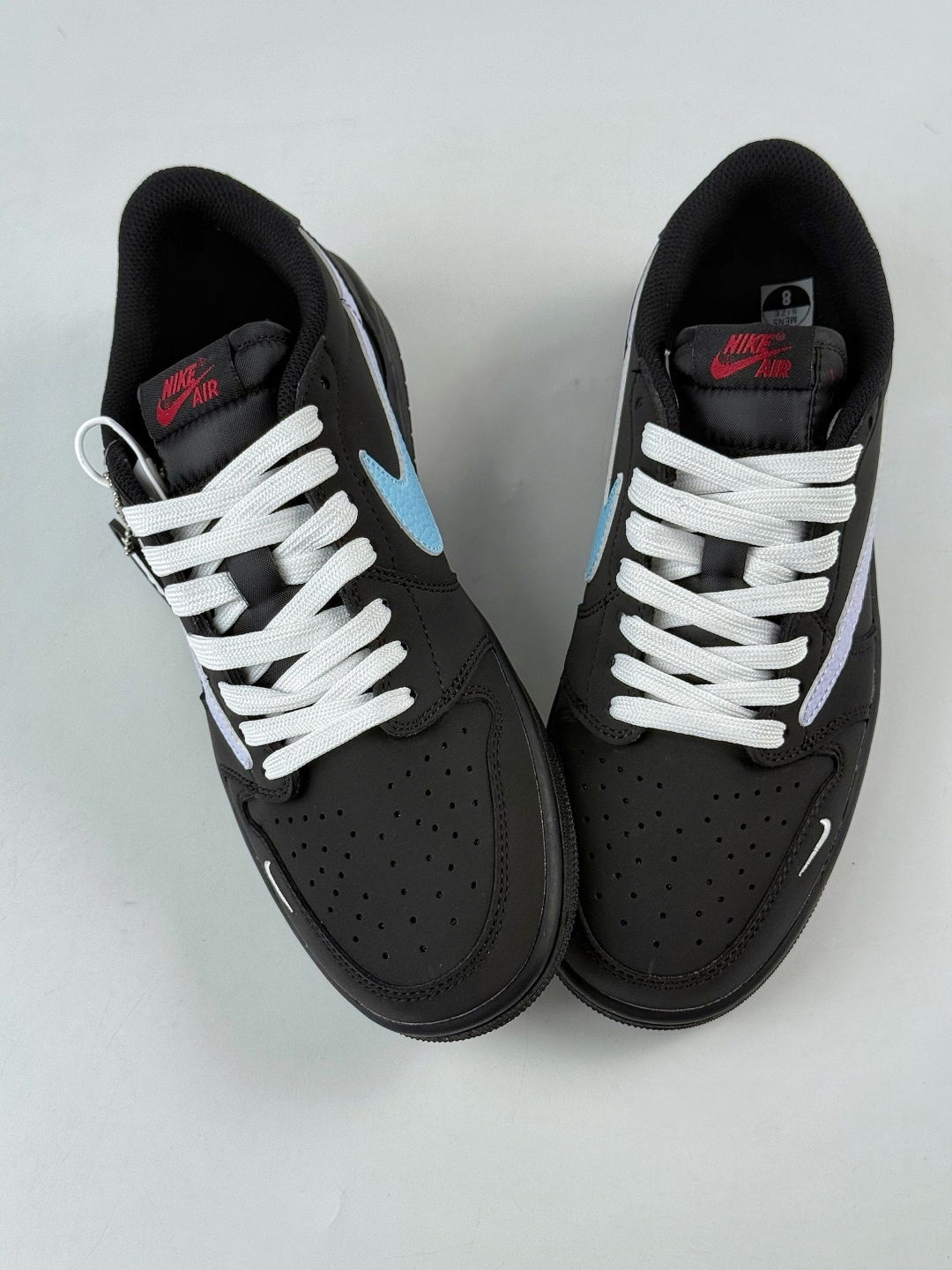 230 Travis Scott x Nike Air Jordan 1 Low x ACW Air Jordan 1 Low 反转黑蓝小勾倒钩纯原版本 AC1808-192