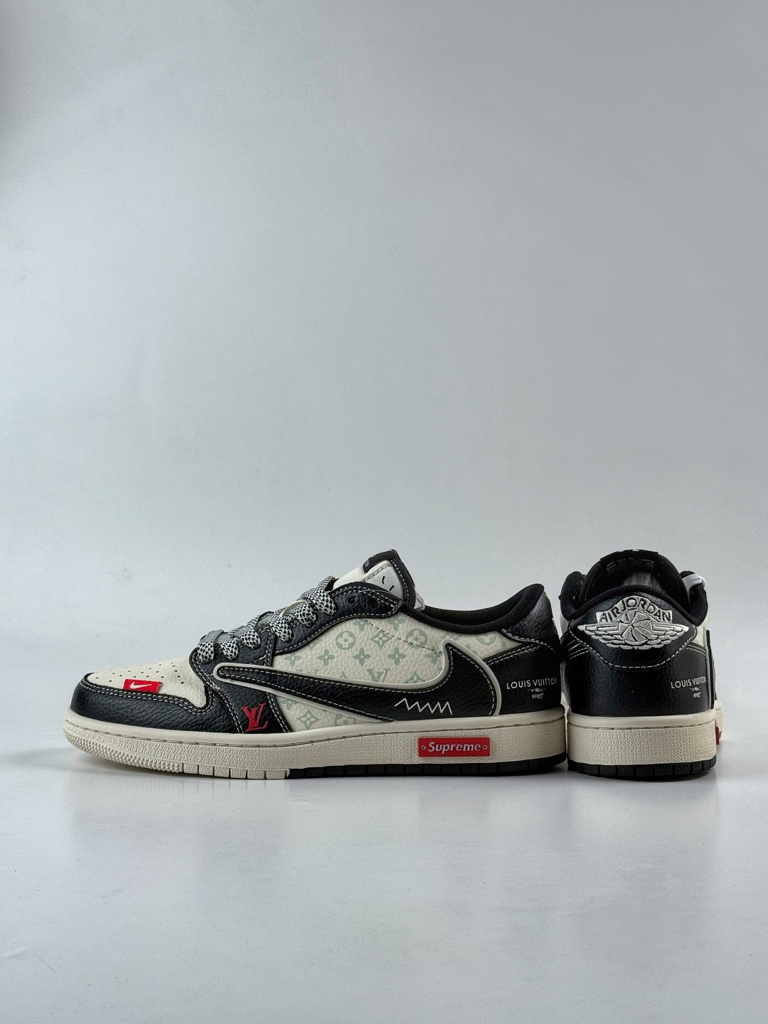 Travis Scott x Nike Air Jordan 1 Low x Louis Vuitton x Superme Air Jordan 1 Low 反转黑白满天星倒钩纯原版本 CX5050-Y31-莆田鞋,莆田鞋货源,高仿鞋,高仿鞋货源,安福档口,莆田高仿鞋,莆田鞋批发,高仿鞋批发,莆田高仿运动鞋,高仿运动鞋,莆田运动鞋 Travis Scott x Nike Air Jordan 1 Low x Louis Vuitton x Superme Air Jordan 1 Low 反转黑白满天星倒钩纯原版本 CX5050-Y31