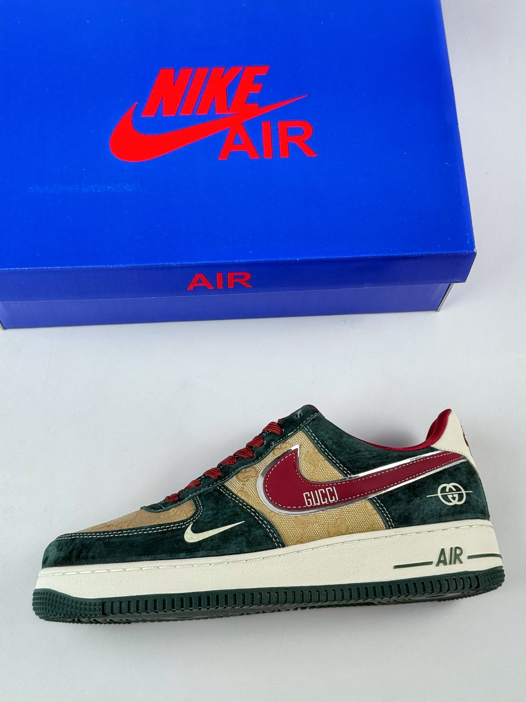 220 Nike Air Force 1 Low 07 x GUCCI 绿黄红小勾 SY1388-007