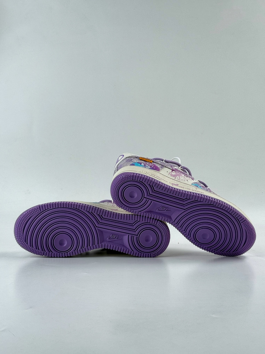220 Nike Air Force 1 Low 07 x GUCCI 紫白牛仔布绑带 BD7700-202