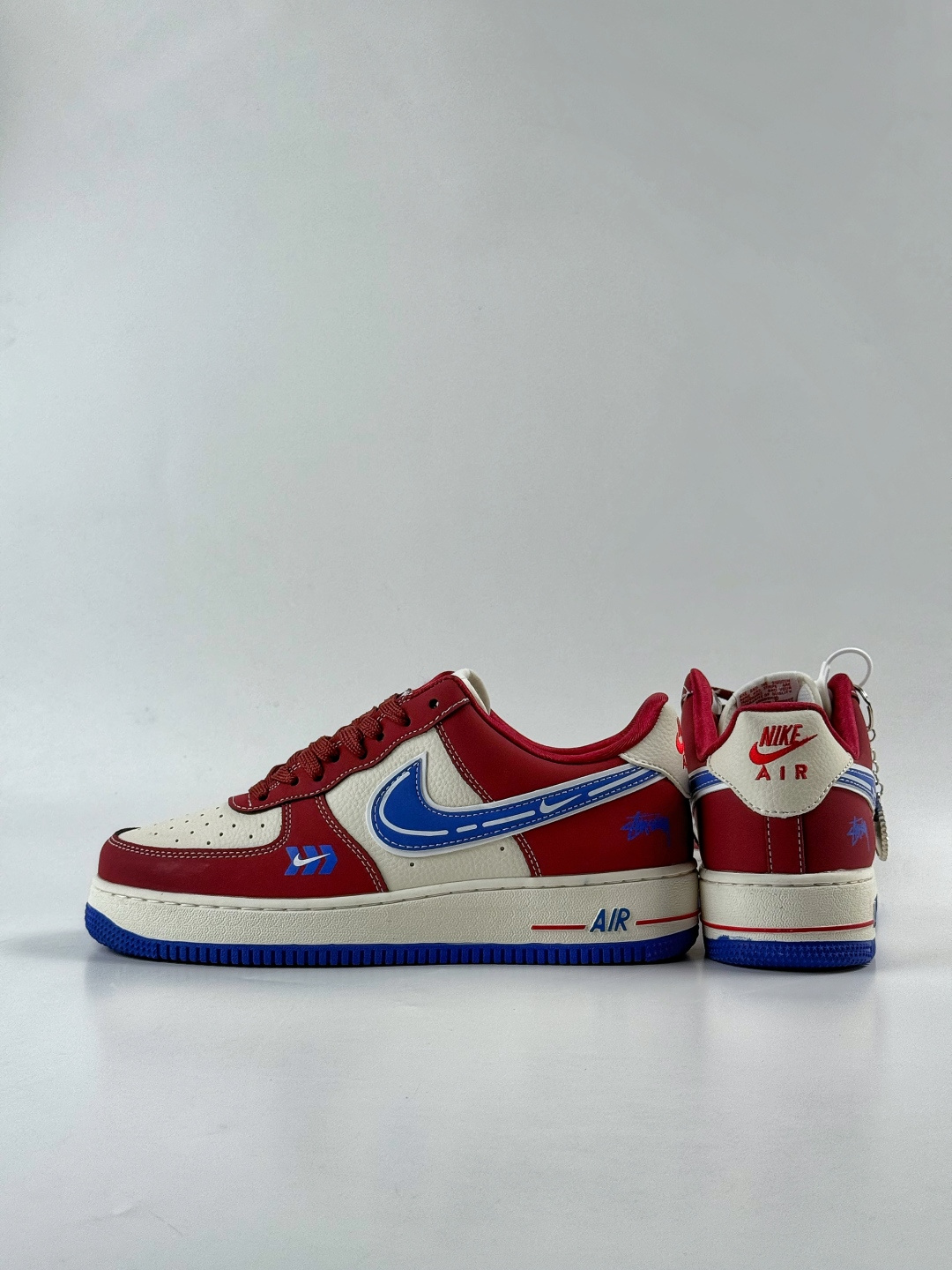 220 Nike Air Force 1 Low 07 x Stussy 红白蓝 SY1388-005