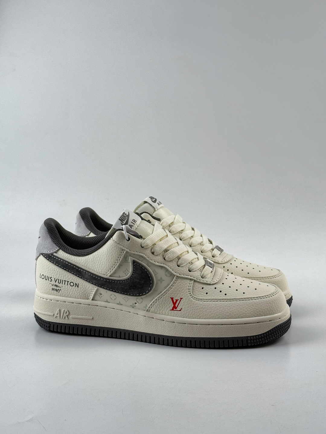 210 Nike Air Force 1 Low 07 x Louis Vuitton 白灰 MZ9588-811