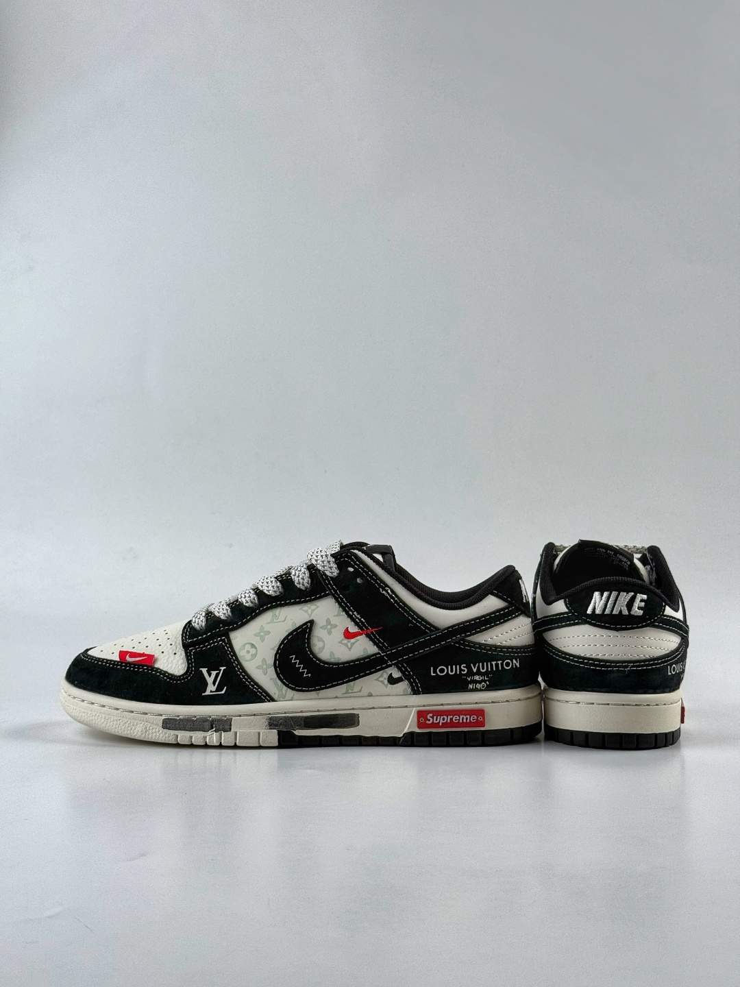 Nike SB Dunk Low x Louis Vuitton 黑白双小勾满天星 CX5050-Y19