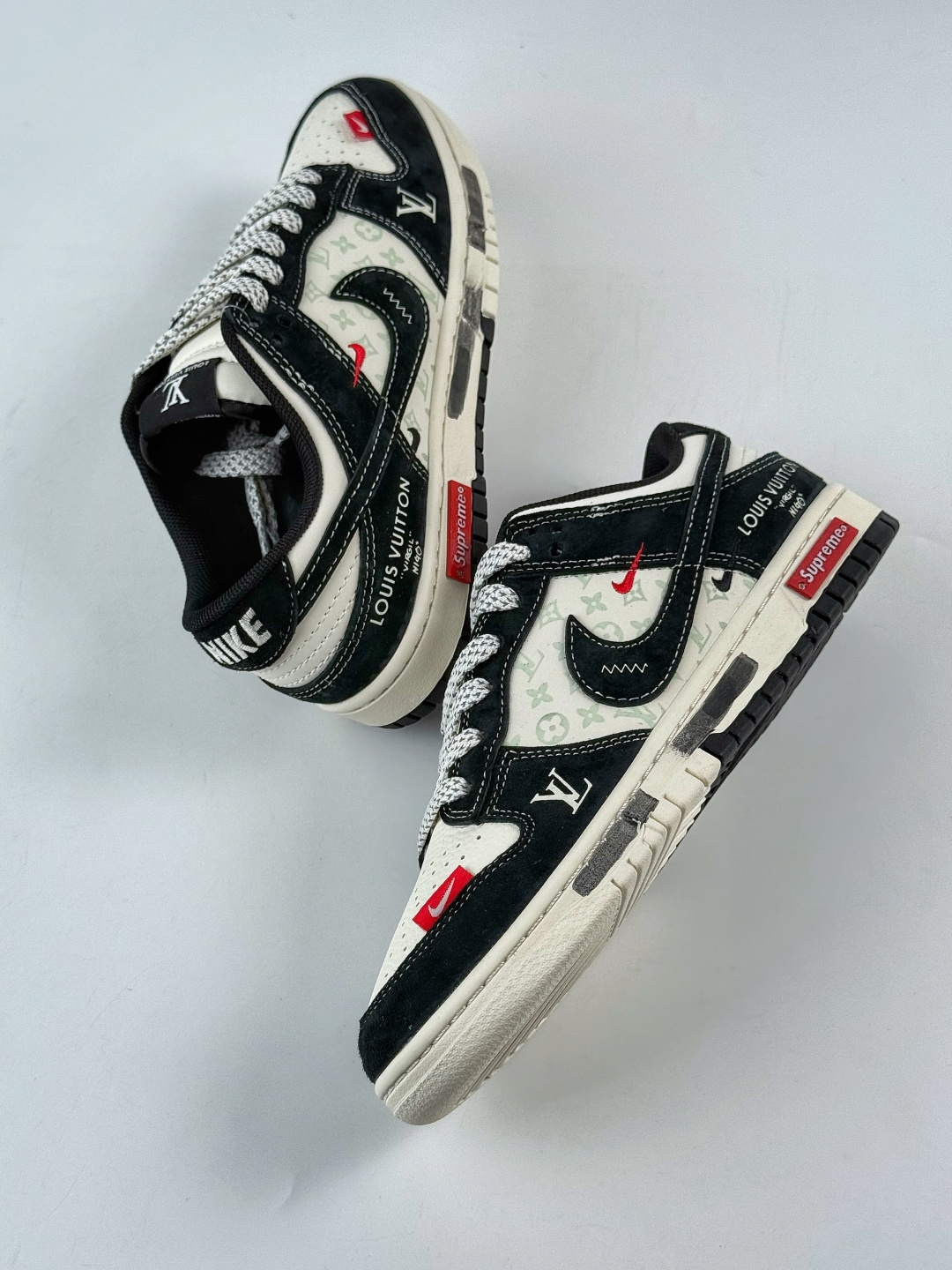 Nike SB Dunk Low x Louis Vuitton 黑白双小勾满天星 CX5050-Y19