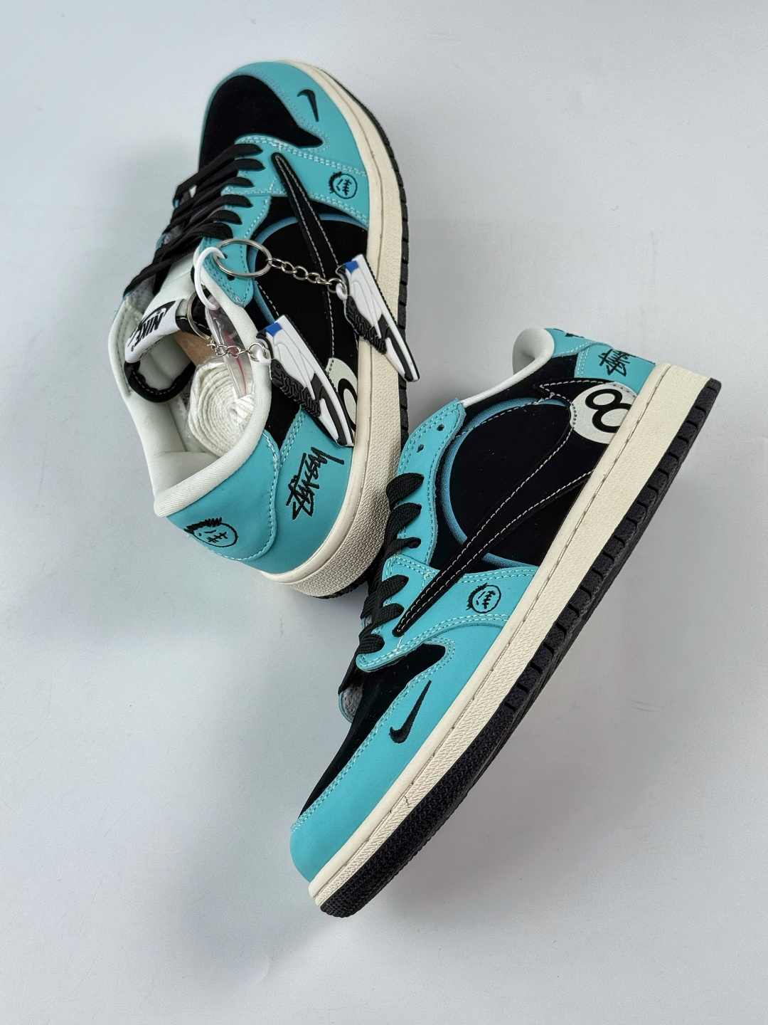 Travis Scott x Nike Air Jordan 1 Low x Stussy Air Jordan 1 Low 反转蓝黑小勾倒钩 纯原版本 DD7866-103-莆田鞋,莆田鞋货源,高仿鞋,高仿鞋货源,安福档口,莆田高仿鞋,莆田鞋批发,高仿鞋批发,莆田高仿运动鞋,高仿运动鞋,莆田运动鞋 Travis Scott x Nike Air Jordan 1 Low x Stussy Air Jordan 1 Low 反转蓝黑小勾倒钩 纯原版本 DD7866-103