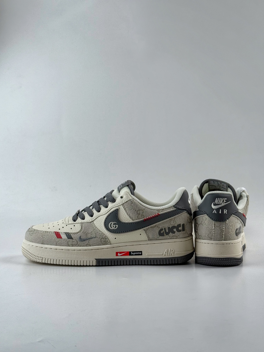 Nike Air Force 1 Low 07 x GUCCI 灰白小勾 MZ9588-808 Nike Air Force 1 Low 07 x GUCCI 灰白小勾 MZ9588-808