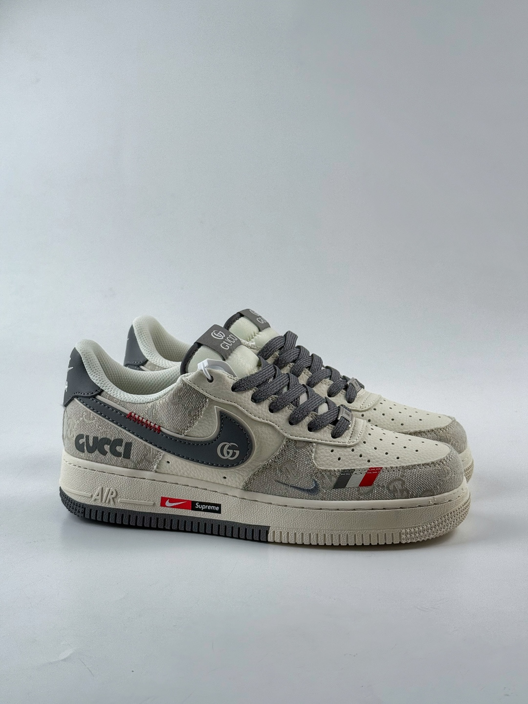 Nike Air Force 1 Low 07 x GUCCI 灰白小勾 MZ9588-808 Nike Air Force 1 Low 07 x GUCCI 灰白小勾 MZ9588-808