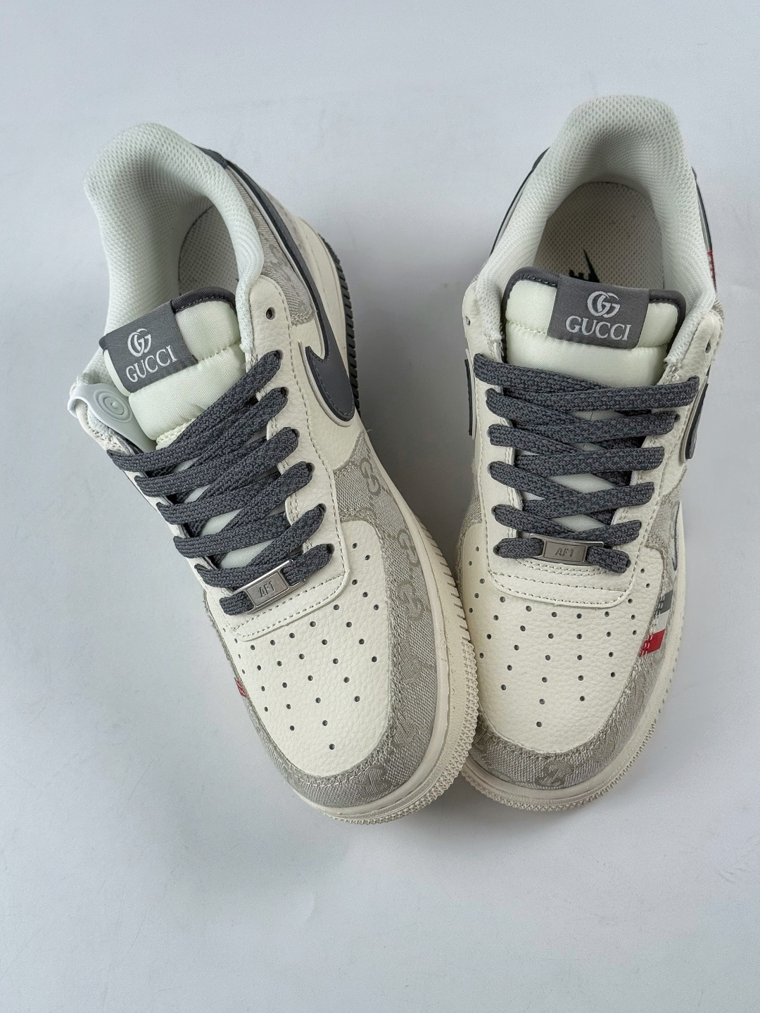 Nike Air Force 1 Low 07 x GUCCI 灰白小勾 MZ9588-808 Nike Air Force 1 Low 07 x GUCCI 灰白小勾 MZ9588-808