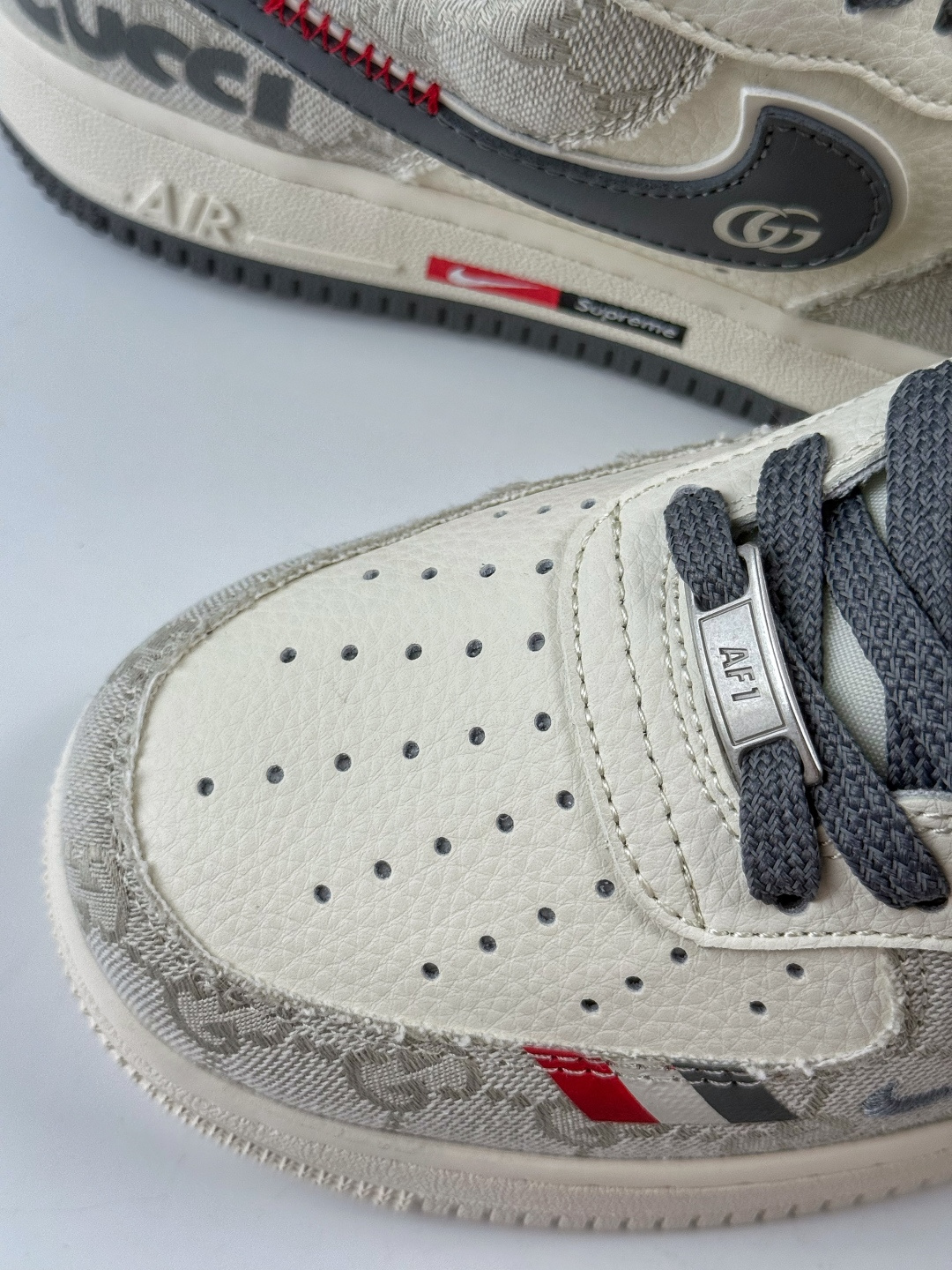 Nike Air Force 1 Low 07 x GUCCI 灰白小勾 MZ9588-808 Nike Air Force 1 Low 07 x GUCCI 灰白小勾 MZ9588-808