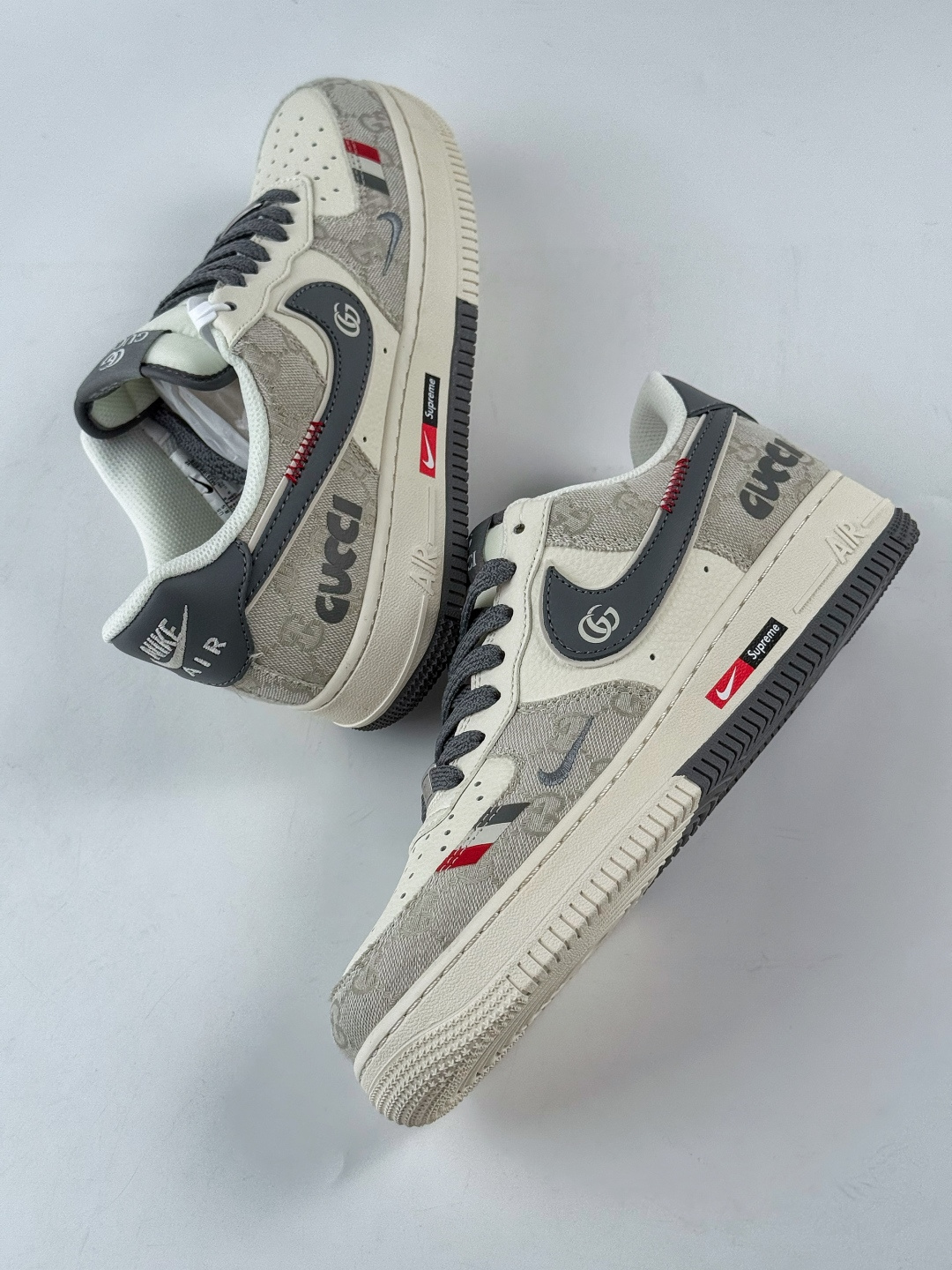 Nike Air Force 1 Low 07 x GUCCI 灰白小勾 MZ9588-808 Nike Air Force 1 Low 07 x GUCCI 灰白小勾 MZ9588-808