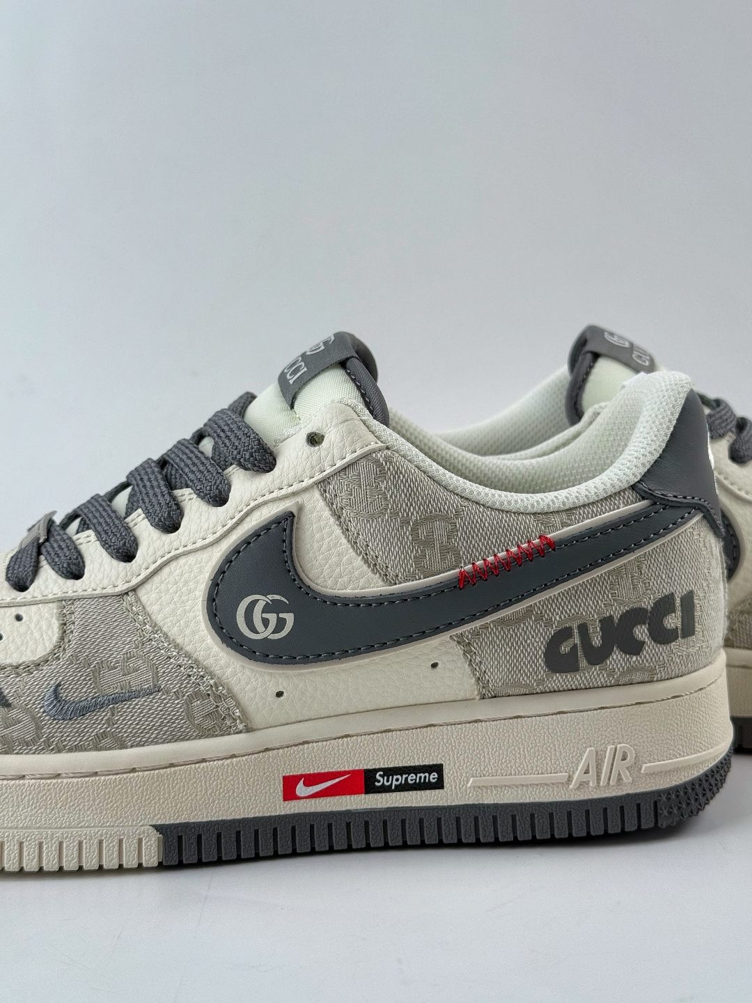 Nike Air Force 1 Low 07 x GUCCI 灰白小勾 MZ9588-808 Nike Air Force 1 Low 07 x GUCCI 灰白小勾 MZ9588-808