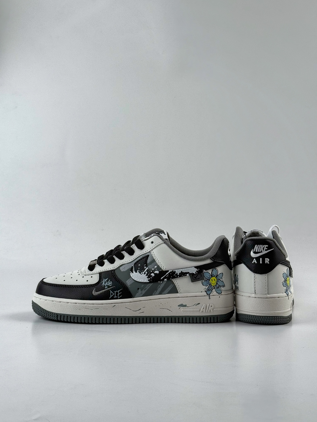 Nike Air Force 1 Low 07 黑灰涂鸦向日葵小勾 DB3301-606-莆田鞋,莆田鞋货源,高仿鞋,高仿鞋货源,安福档口,莆田高仿鞋,莆田鞋批发,高仿鞋批发,莆田高仿运动鞋,高仿运动鞋,莆田运动鞋 Nike Air Force 1 Low 07 黑灰涂鸦向日葵小勾 DB3301-606