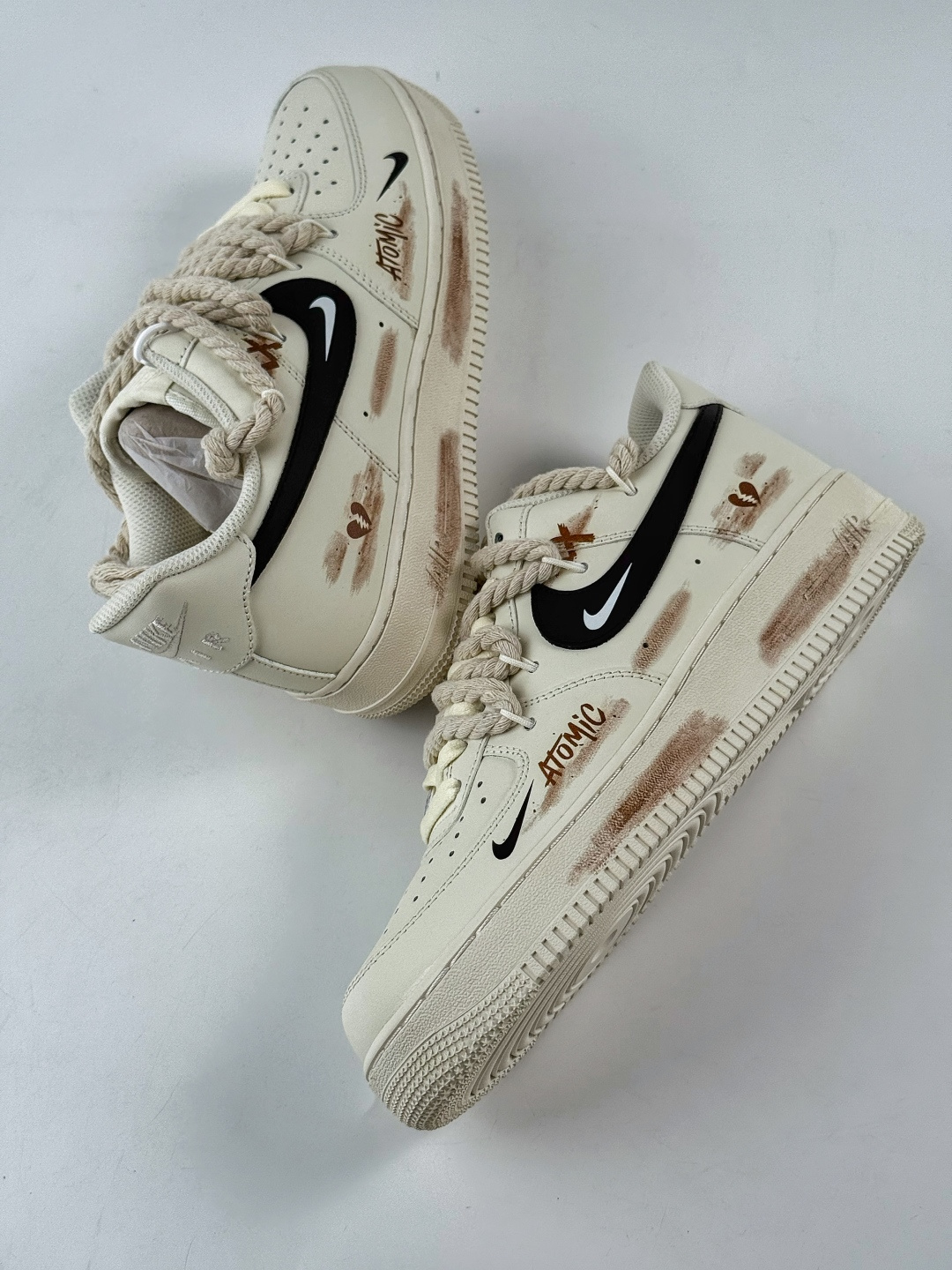 Nike Air Force 1 Low 07 氧化浸染 棕色涂鸦 米白小勾 CD6951-153-莆田鞋,莆田鞋货源,高仿鞋,高仿鞋货源,安福档口,莆田高仿鞋,莆田鞋批发,高仿鞋批发,莆田高仿运动鞋,高仿运动鞋,莆田运动鞋 Nike Air Force 1 Low 07 氧化浸染 棕色涂鸦 米白小勾 CD6951-153