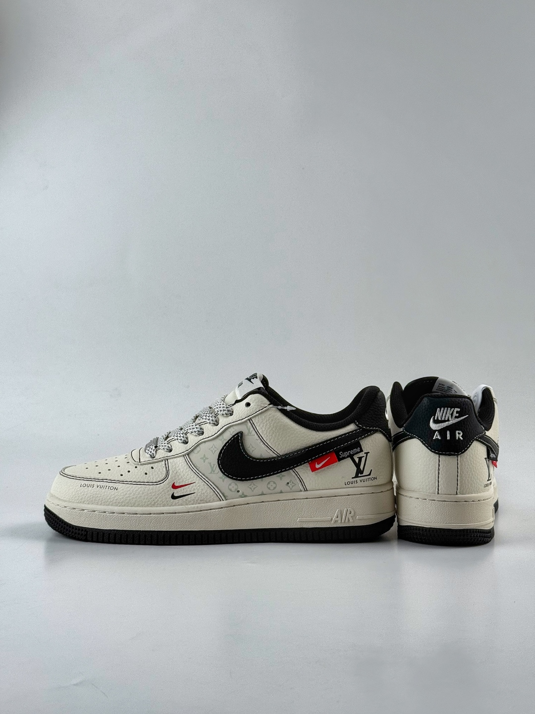 Nike Air Force 1 Low 07 x Louis Vuitton 白黑双小勾满天星 MZ9588-812