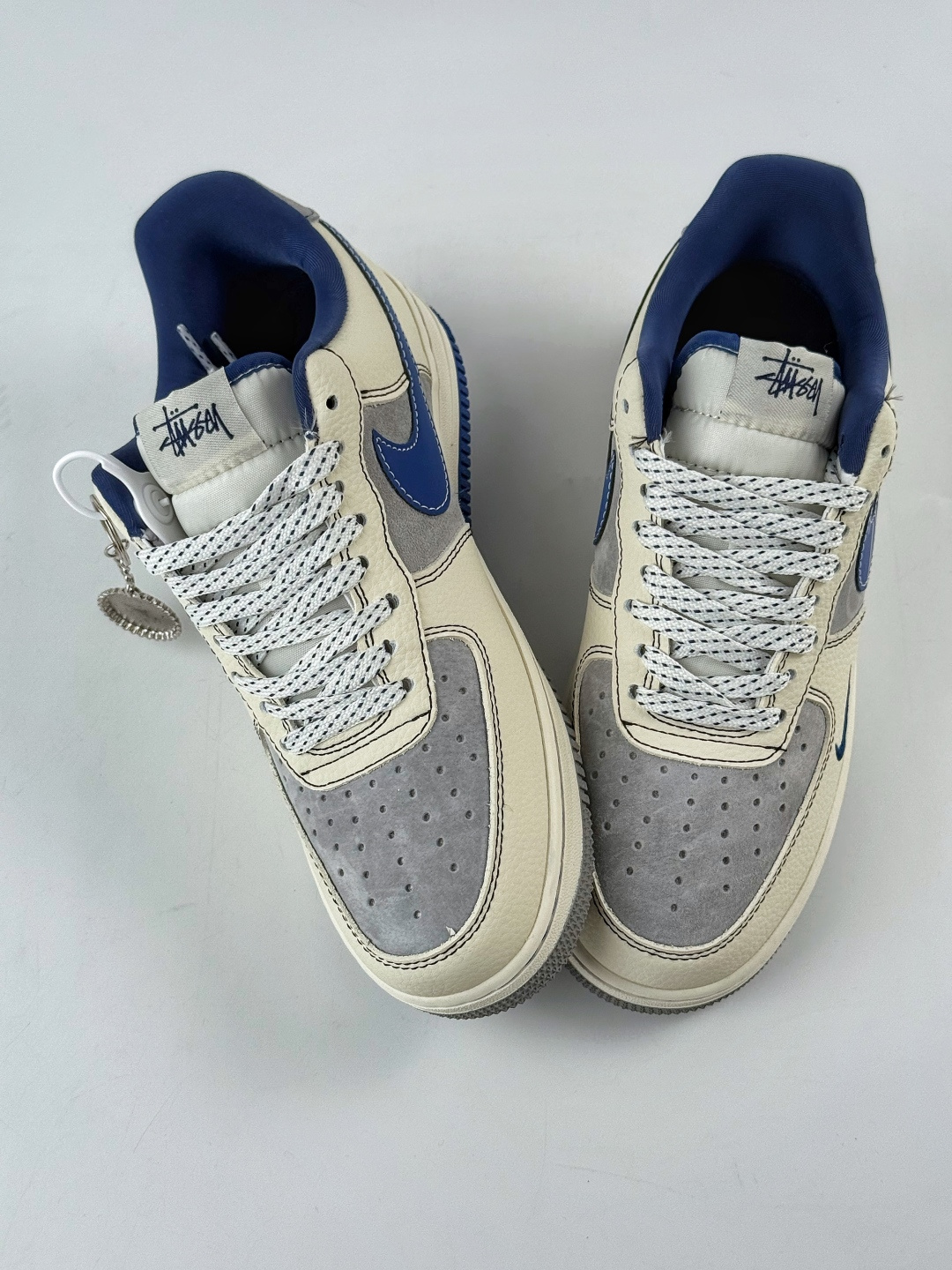 220 Nike Air Force 1 Low 07 x Stussy 白灰小勾满天星 XL1979-123