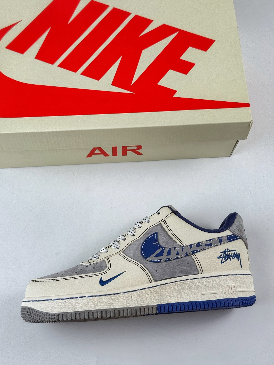 220 Nike Air Force 1 Low 07 x Stussy 白灰小勾满天星 XL1979-123